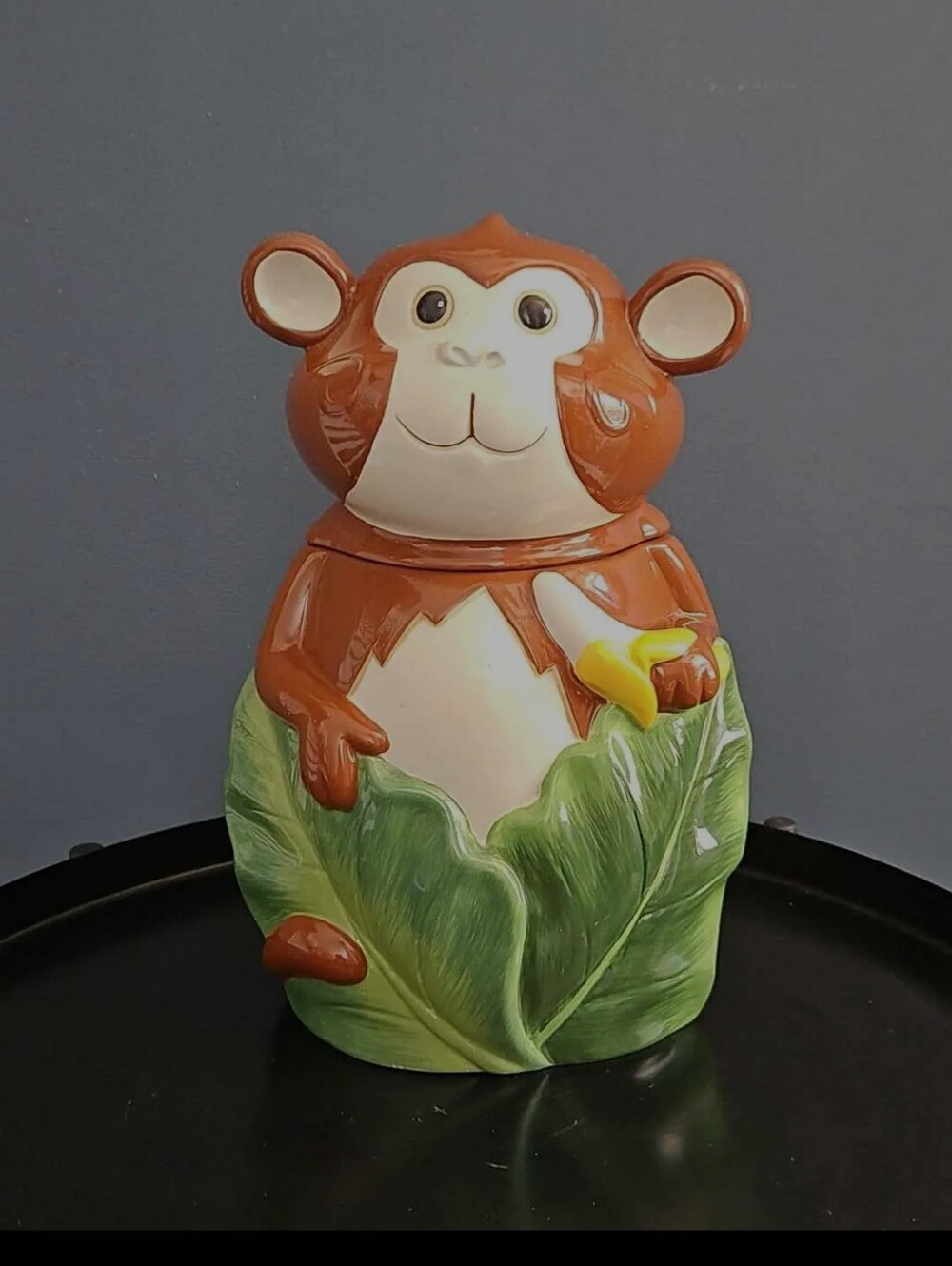 Vintage Pier 1 Imports Monkey Cookie Jar